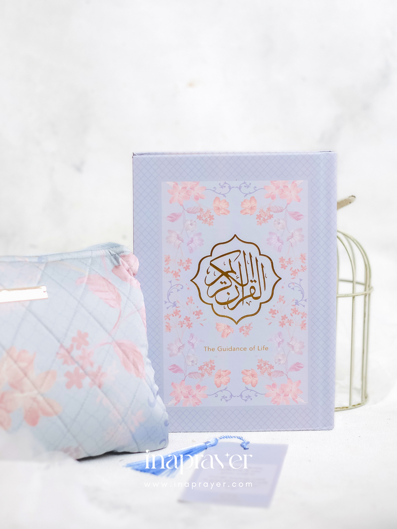 Quran Pastel Blue Jasmine Blossom