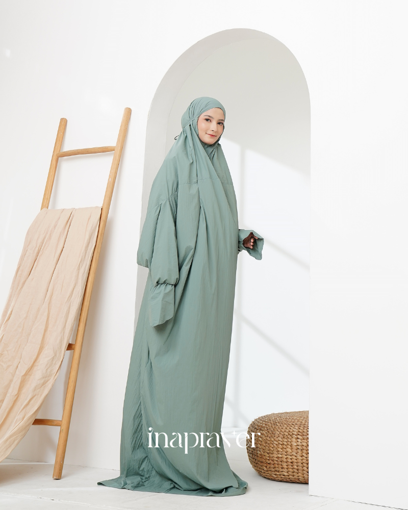 Turquoise Green Lulla Mini Abaya