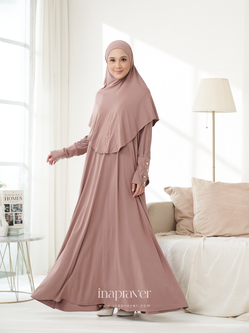 Dusty Mauve Madina Prayer Dress