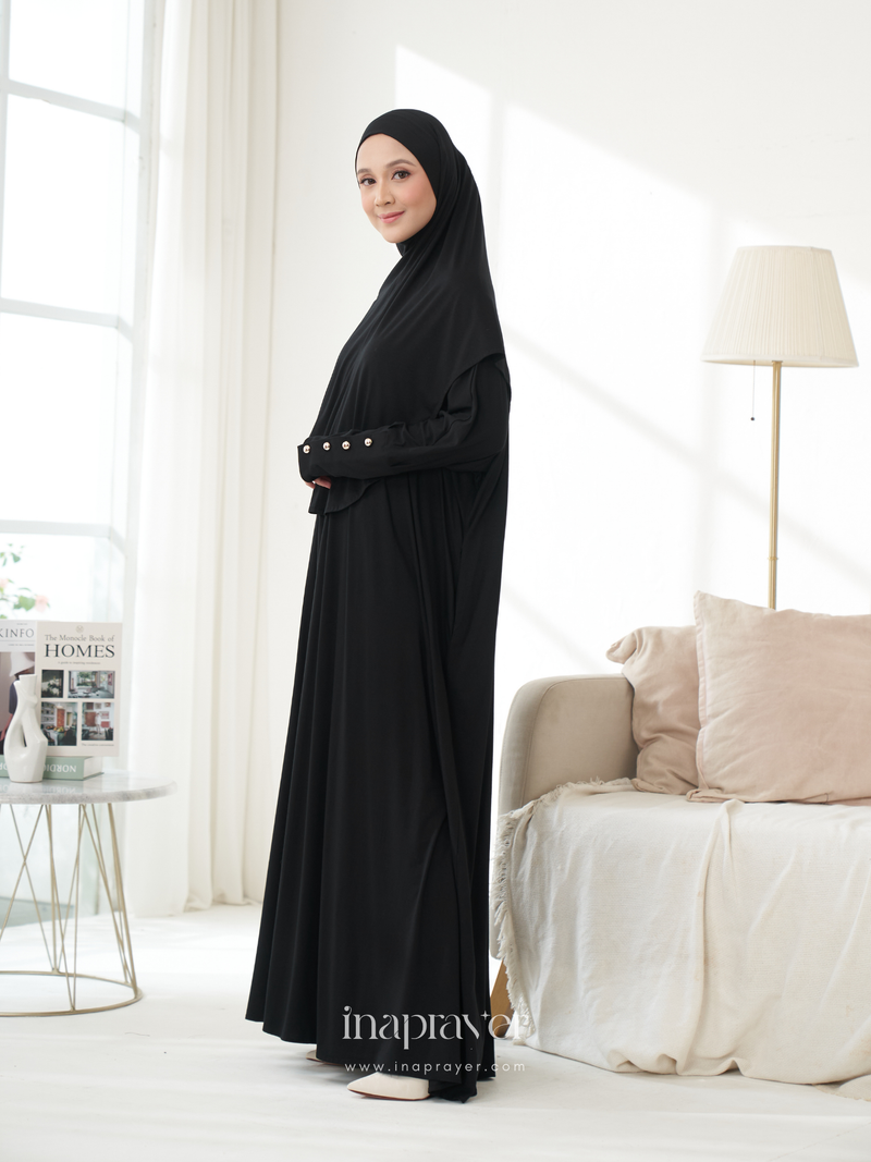 Black Madina Prayer Dress